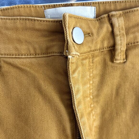 EVERLANE Cropped Straight Pants 4 Reg High Rise Golden Brown Casual B4 - Picture 5 of 7